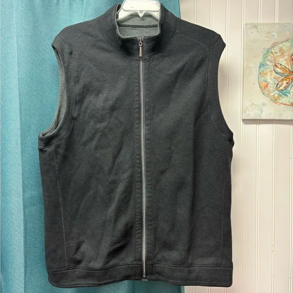Tommy Bahama Black Vest Size 2XL
